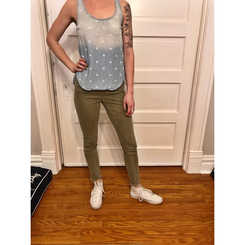 Anthropologie Cloth & Stone Chambray Tank